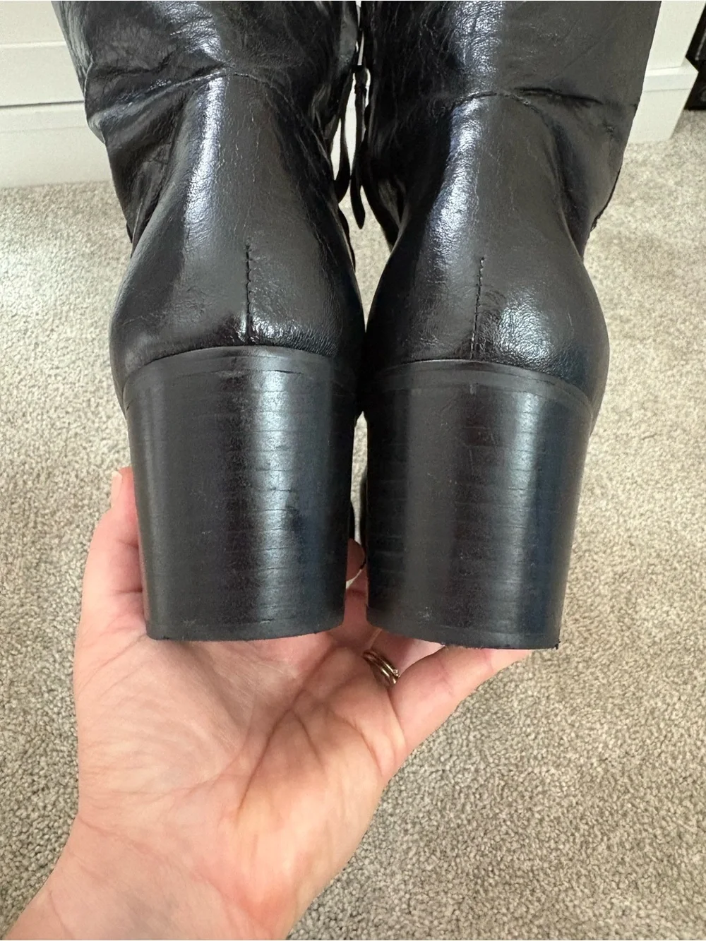 Women's Sam Edelman Britten Western Square Toe Boot SZ 11